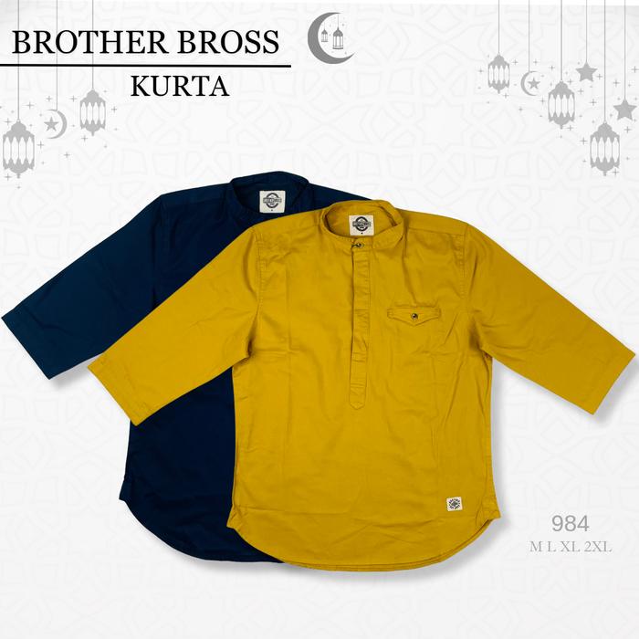 BROTHER BROSS Kurta Katun 3/4 Pria 984