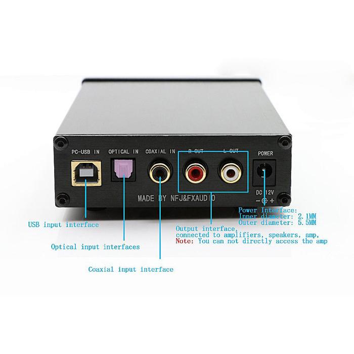 2020 Njj & Fx-audio DAC-SQ5 Digital Dekoder Audio Input