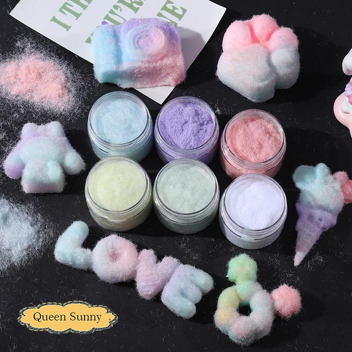 Topping Powder Bubuk Beludru Tabur Efek Fur (Bulu) / Taburan Kelapa Palsu Fake Coconut Plush Sprinkl