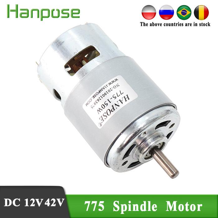 80w 150w 288w  775 Spindle motor 3000-12000 RPM Motor  Brush dc