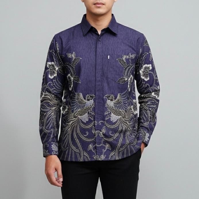 Kemeja Batik Erkape Tangan Panjang Baju Batik Print