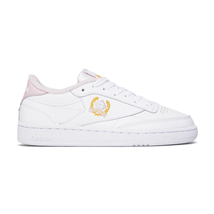 Reebok Club C 85 Women's White/Frost Berry Sneakers Wanita ORIGINAL