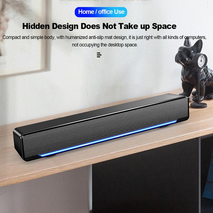 SADA V-196 Newest 3.5mm+ USB Wired Computer Speaker Stereo Subwoofer