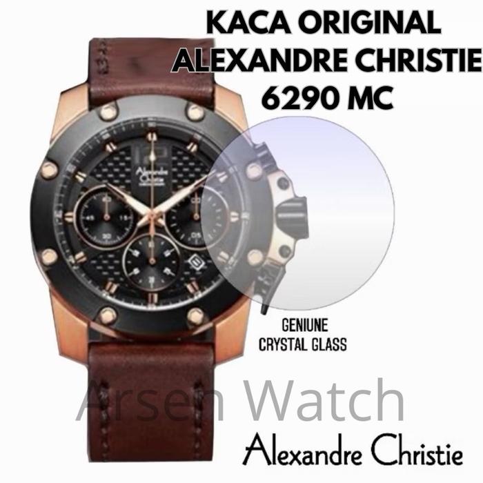 (Original) kaca jam tangan alexandre christie 6290 MC pria / kaca ac 6290 pria / kaca safir alexandr