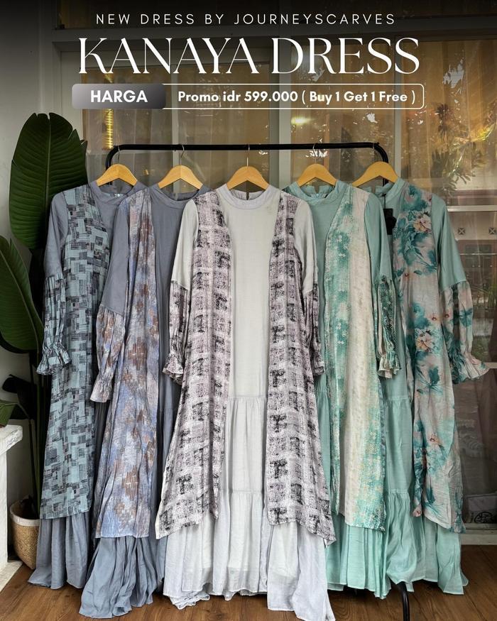 JOURNEY SCARVES Gamis Raya Collection / Gema/ Hiraya / Amira / Kanaya
