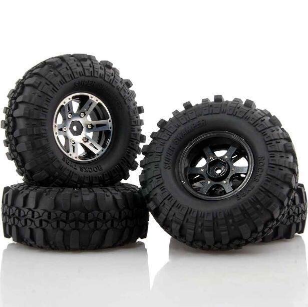 4 pcs 1.9 "rc crawler ban truk 1.9 inch rc crawler karet ban dengan
