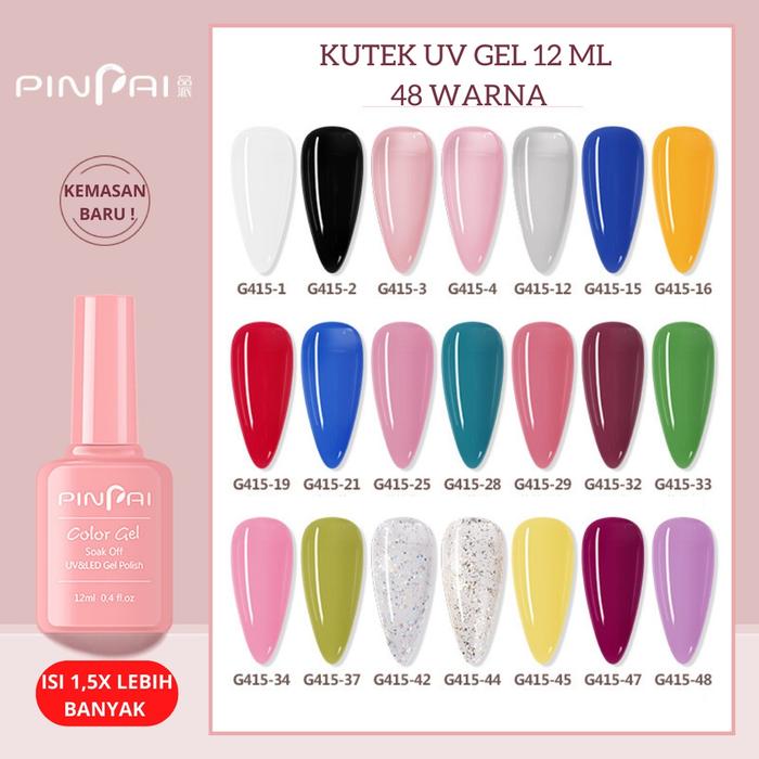 COD - 12ml Kutek Uv Gel PINPAI , Kutek Jelly, Nail Polish, Kutek Gel
