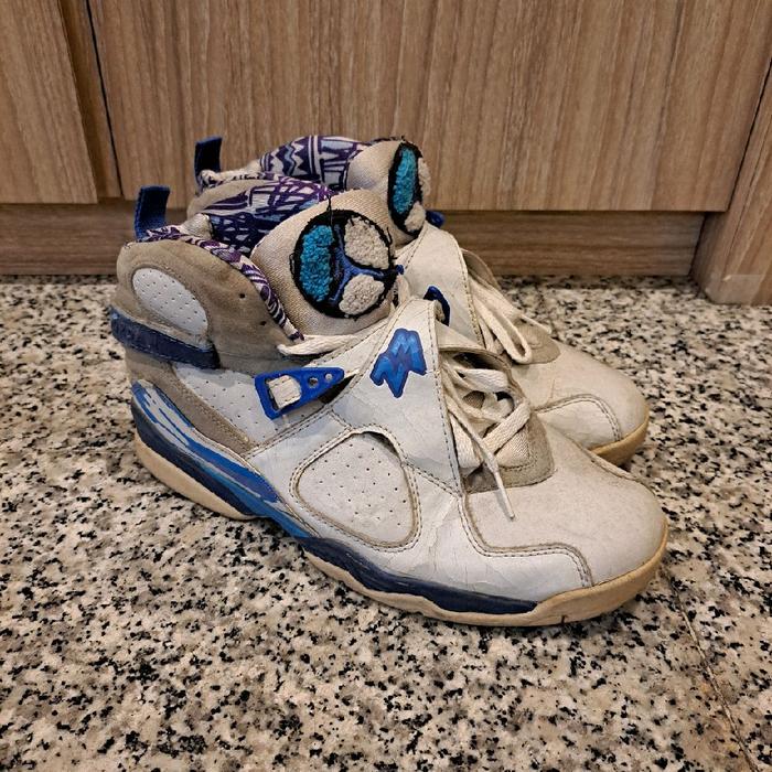 Sepatu Nike Air Jordan 8 Aqua White Size 8 41 Prelove Second