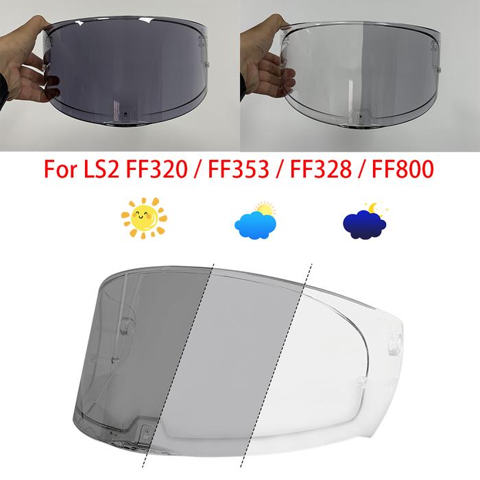 helmet Photochromic Visor For LS2 FF320 FF353 FF328 FF800