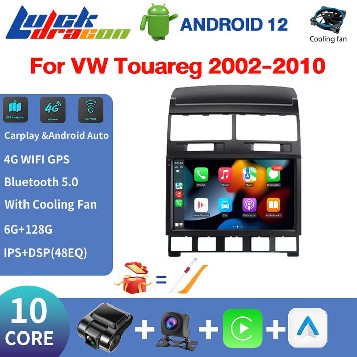 2Din Car Audio Android12 Carplay Android Auto Subwoofer AHD Camera