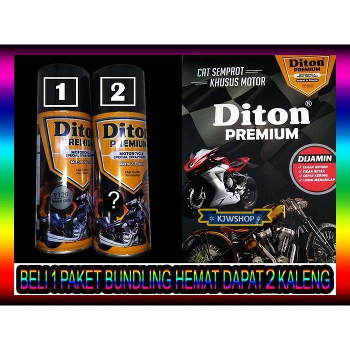 Paket 2 Kaleng Diton Premium Primer 9120 Cat Semprot Aerosol Spray