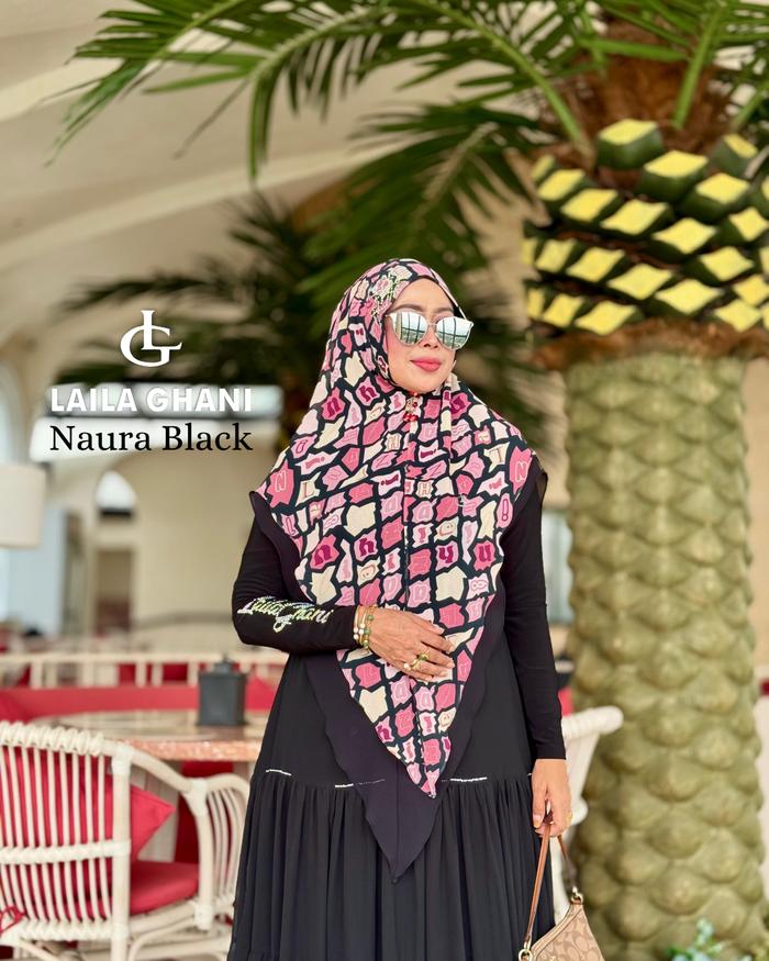 Naura Series by Laila Ghani | LAILA GHANI | Gamis Syari | Set Dress | Busana Syari | Daily Dress | L