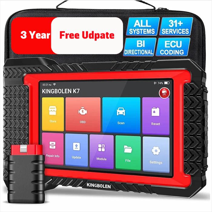 KINGBOLEN K7 7inch Tablet ALL System Diagnostic Tools ECU Coding