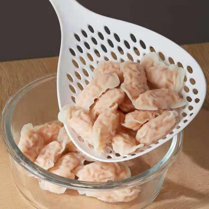 sendok mie silikon sendok saringan besar tahan panas silicone masak