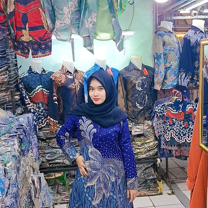 tunik katun jm kartika adem Muslim Atasan Wanita Panjang Motif Remaja Kancing Dewasa Dress