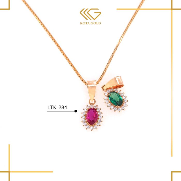 Liontin Kalung Lady Diana Kadar 375 dan 300 LK 284 Model Simple