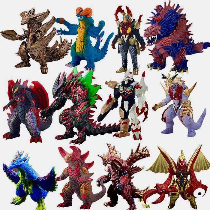 Ultraman Monster Mainan Boneka Action Figure Anime Ultraman Monster Gomora King Black Godzilla