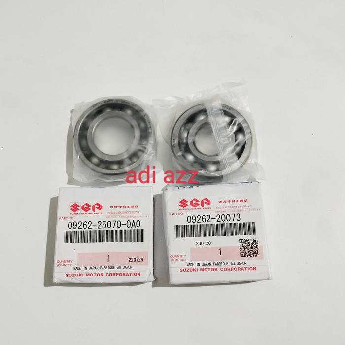 sepasang bearing klaher laher kruk as set Suzuki ts 125 ts125 sgp 09262-25070+09262-20073