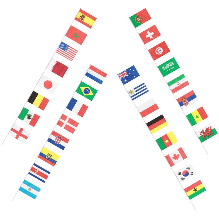 Hand Held National Flag Stick International World Country Flags