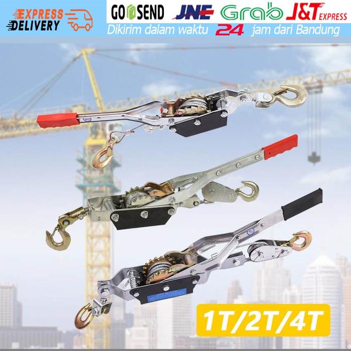 Hand Puller Rachet Tracker Hand Takel 4 TON - Katrol Sling - Hand Winch Offroad - Hoist Takel - Tre