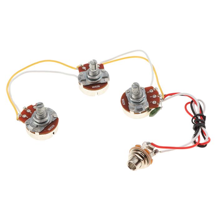 1 Set DIY Bass Wiring  Kit Tone Volume Control Harness