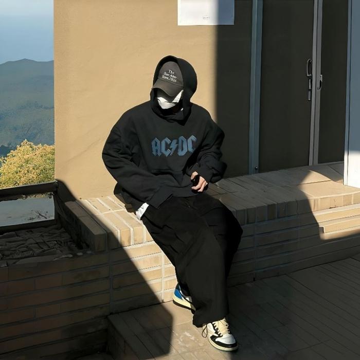 Hoodie ACDC Big Size ( S M L XXL XXXL 4XL 5XL 6XL ) Jacket Oversized Boy Girl Unisex Sweater Jumbo A