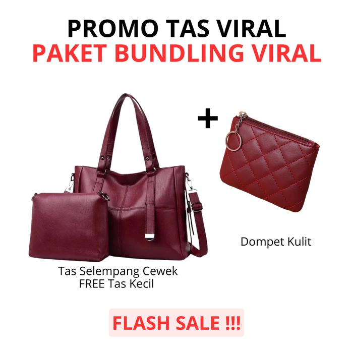 PROMO VIRAL DAPAT 3 - Tas Selempang Kondangan Wanita Ibu Emak Viral Bisa Untuk Pengajian, Kuliah, Se
