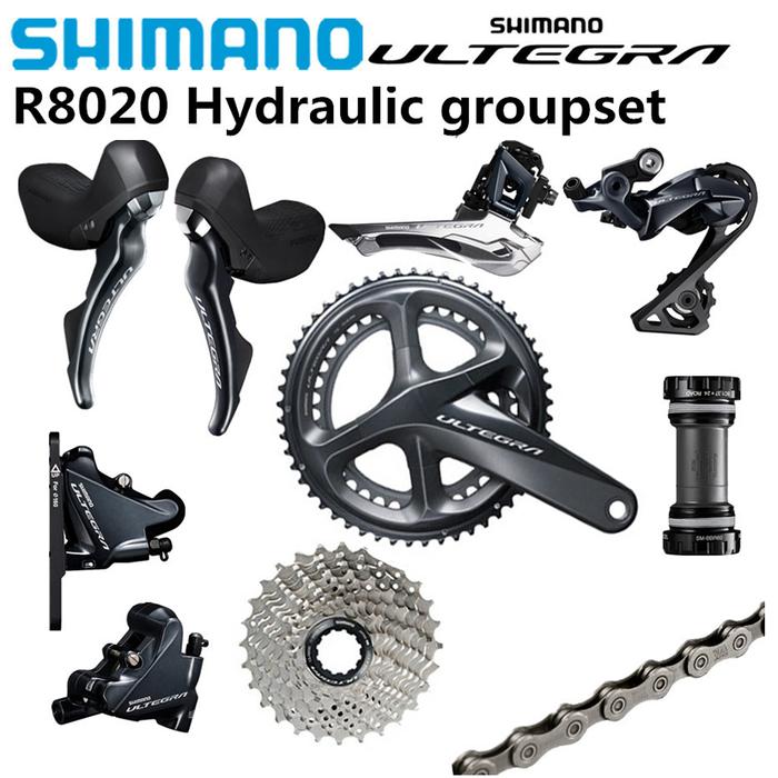 Shimano Ultegra R8020 R8070 Grupset Sepeda 2X11 Speed R8000, Kit