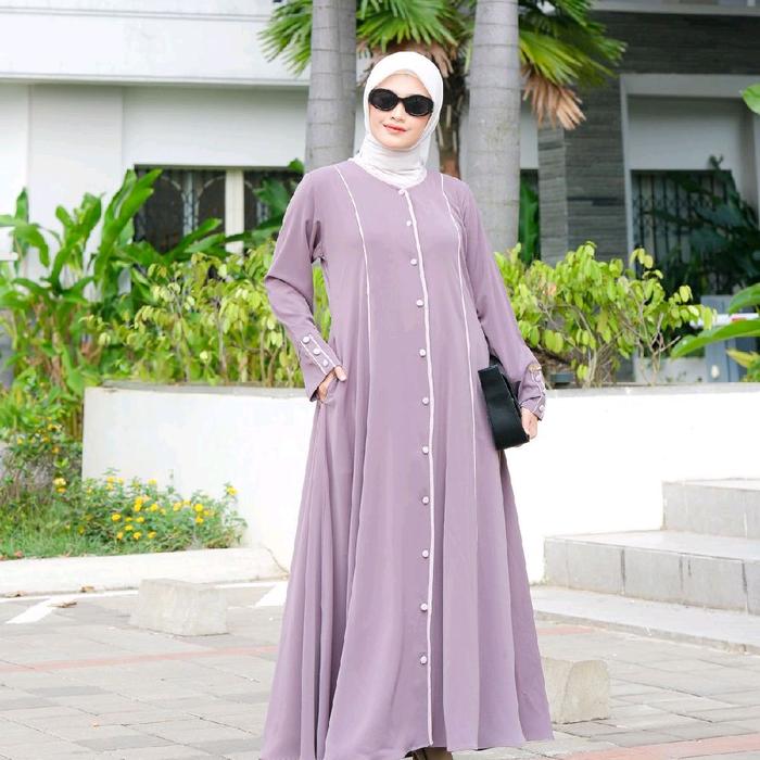 gamis Darby / Dnl ruxury kancing polos. bhn jetblack premium