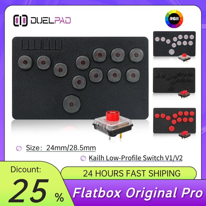 Flatbox Original Pro Arcade Fight Stick Hitbox Buttons Style Hot SWAP Kailh BOX Switch Arcade Stick