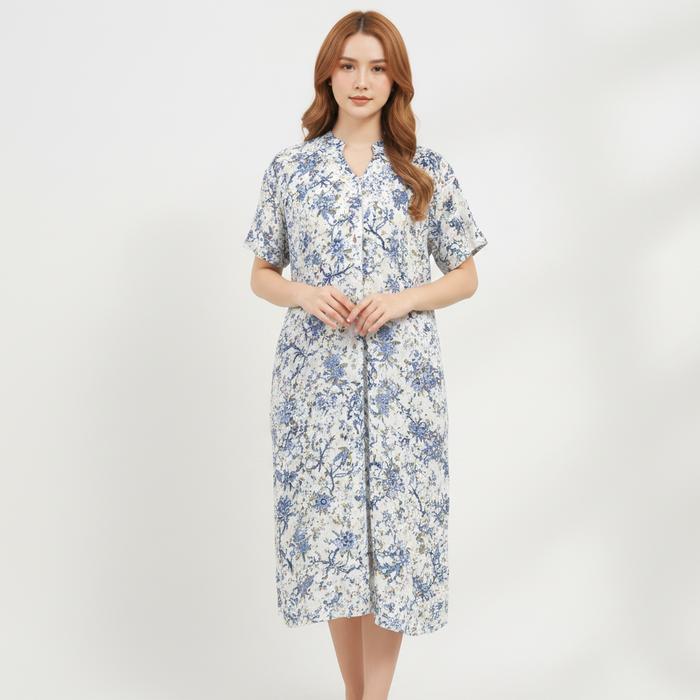 Kirei Homewear - Daster Rayon Premium Motif - V-Neck Shanghai Nagita, Busui Kekinian Harga Grosir!