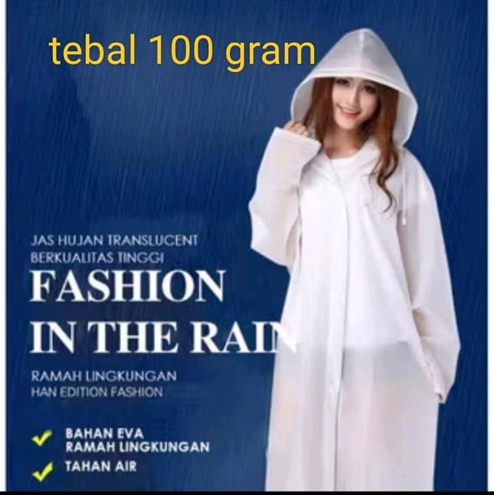 jas hujan tebal Eva hijab jas hujan terusan Ponco terlaris
