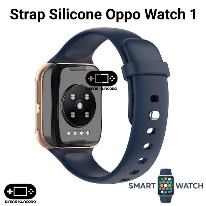 Strap Silicone Oppo Watch 1 Silikon Tali Jam Tangan 41Mm 46Mm Karet Wristband Smartwatch Terlaris