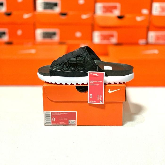 SANDAL WANITA NIKE ASUNA SLIDE BLACK ORIGINAL (CI8799003) Sendal Cewek