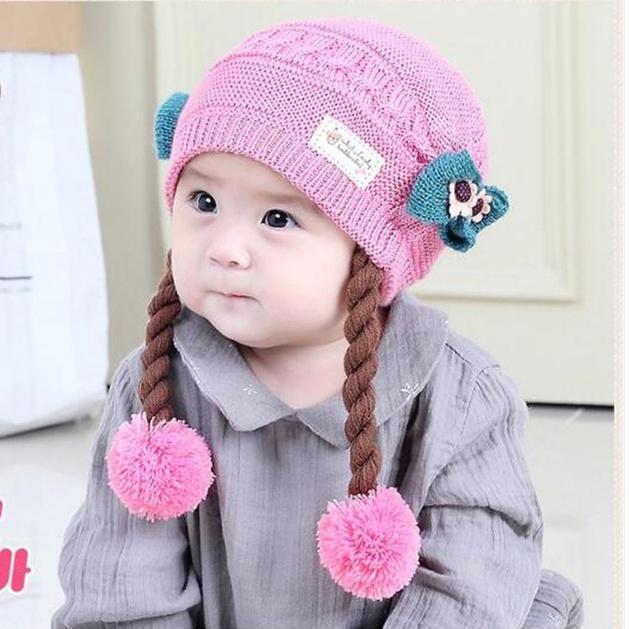 Topi Caps Cap Kupluk Ketu Penutup Kepala Anak Bayi Balita Motif Kepang