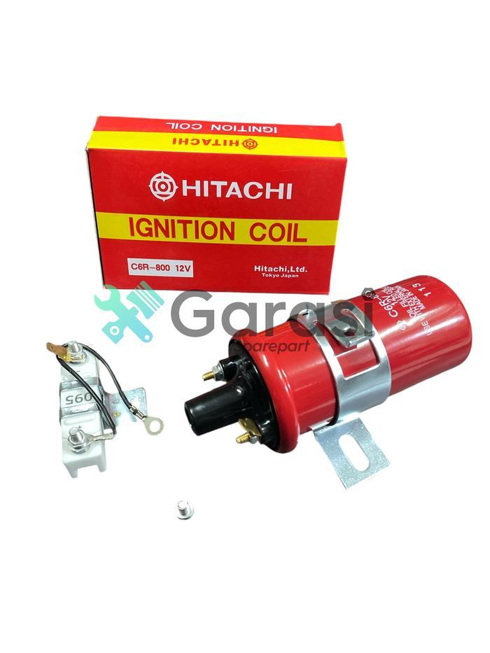 Ignition Coil With Resistor Koil Coil BOTOL Luar Kijang 5K 7K Starlet L300 UNIVERSAL 12V HITACHI JAP
