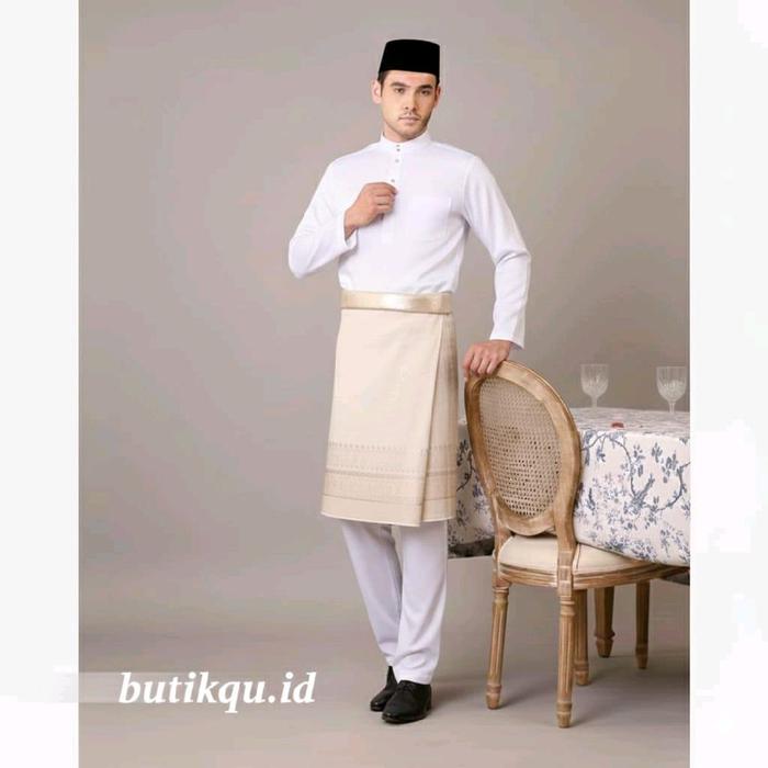 Baju Teluk Belanga Pria Melayu Setelan Pakaian Adat Malaysia Cekak Musang Koko Muslim Termurahh Dewa