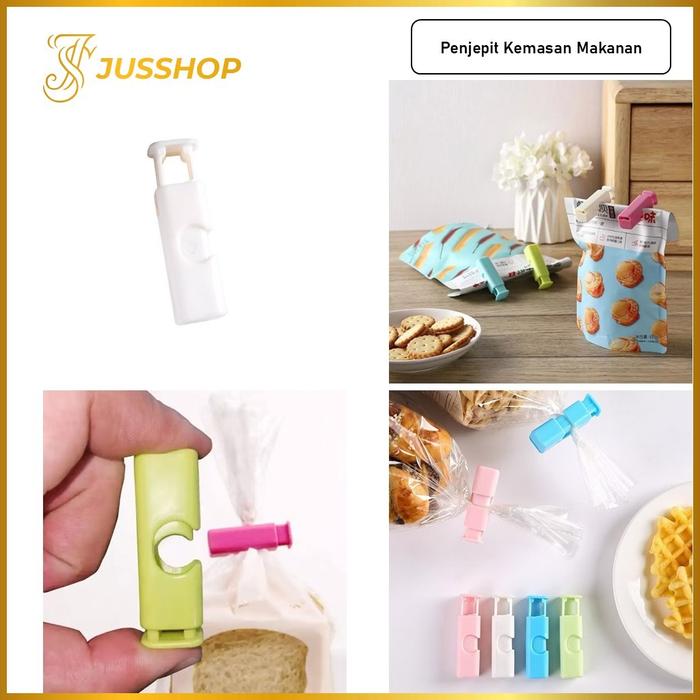 Penjepit Kemasan Snack Makanan Model Press Jepitan Klip Bungkusan Plastik Makanan Snack Serbaguna
