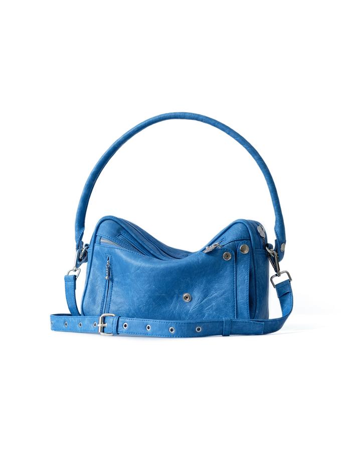 BLU PS 029 - MINI PISTONS Scipaprock Shoulder Sling Bag Cerulean Blue Synthetic Leather