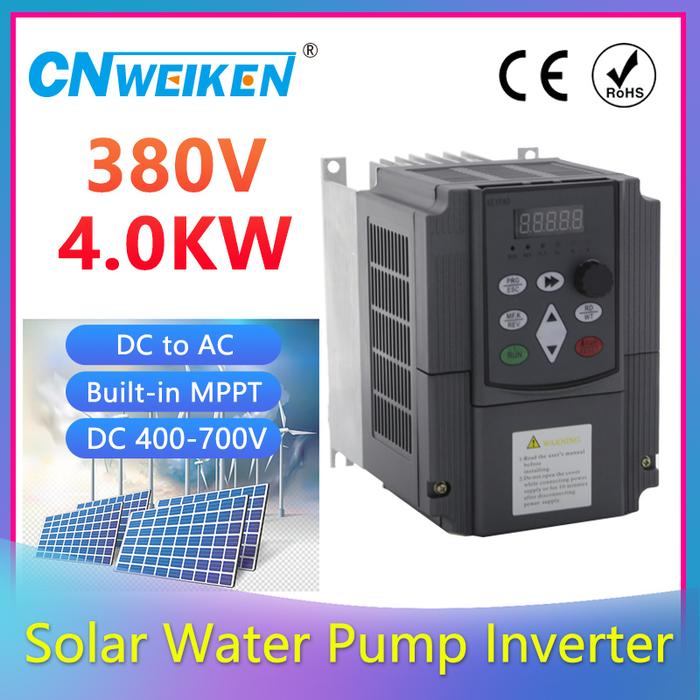 Solar VFD frequency inverter 5hp 4kw three phase 380V AC Variable