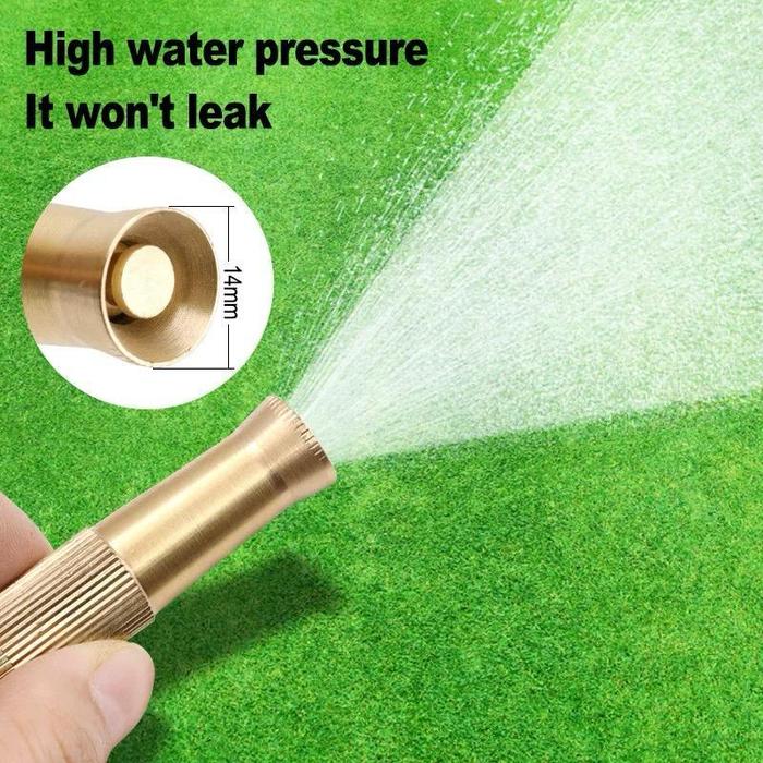 Kepala Semprotan Air Lurus Kuningan Konektor Selang Semprotan Hose Nozzle Kuningan