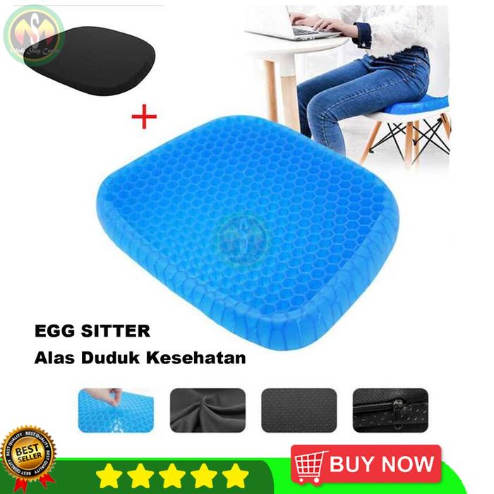 Alas Duduk Kesehatan Bantal Gel Empuk Dingin Anti Wasir Ambeien Ambeyen Egg Sitter Bantal Kursi