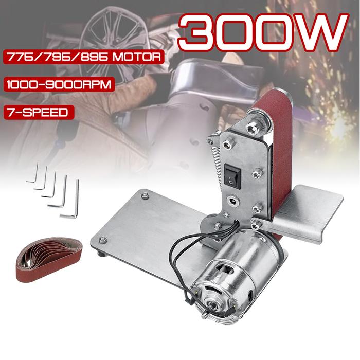 300W Sander Belt Machine Electric Belt Sander Polishing Grinder