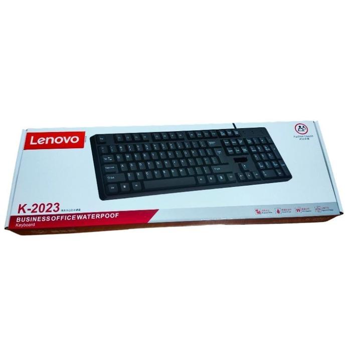 PAKET KEYBOARD LENOVO K-2023 + MOUSE LENOVO M20 USB