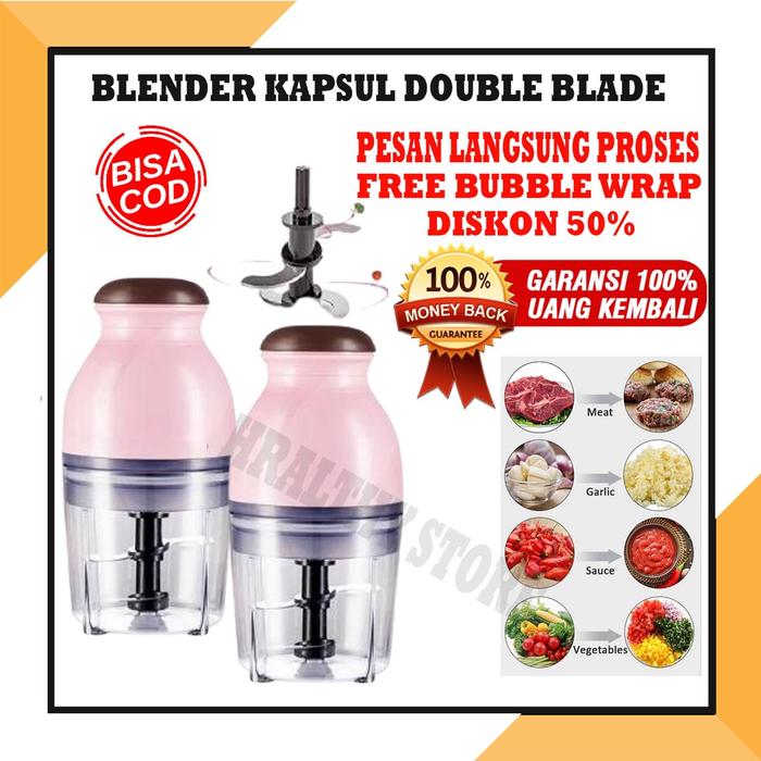 Blender Kapsul Blender Capsule Cutter Quatre Empat Mata Pisau Blender Mini Blender Serbaguna