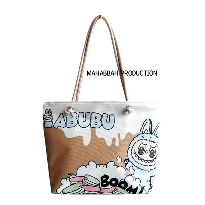 Tas Wanita Tote Bag Motif Terbaru Tas Wanita Tali sumbu Kekinian Motif miki Niki