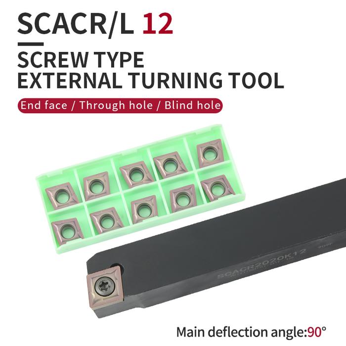 1pc SCACR2020K12 SCACL2020K12 External Turning Tool Holder CCMT