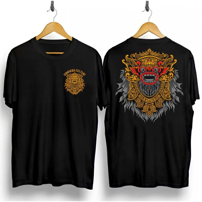 KAOS PRIA TERBARU WAYANG KULIT BALU CULTURE INDONESIA / KAOS WAYANG JOWO/ KAOS BARONG BALI MURAH / K