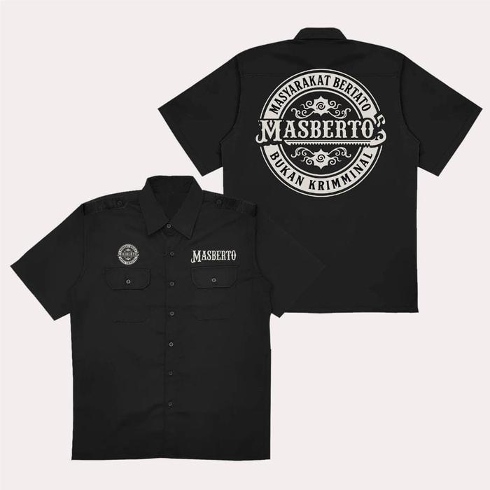 Jinan Clothing - Kemeja pdh -Pdh masberto masyarakat bertato - Pakaian pria - Pakaian wanita - Vinta