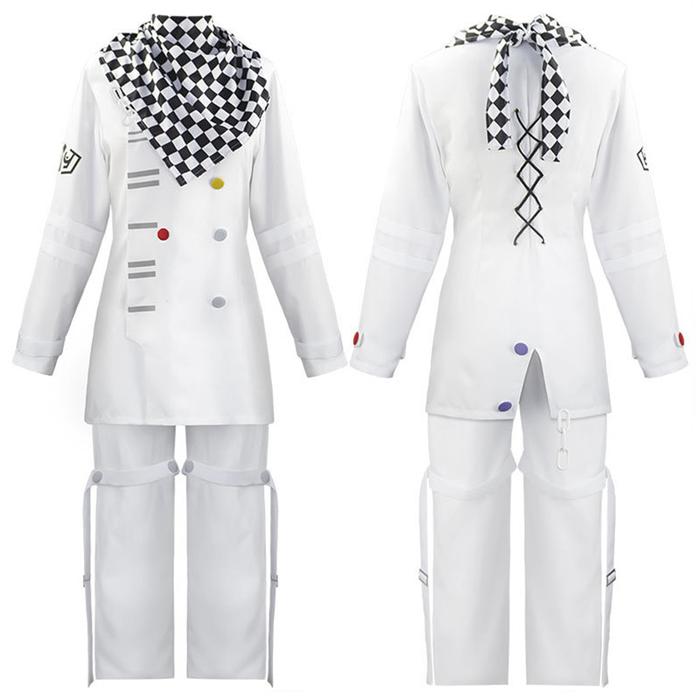 Kostum Cosplay Danganronpa V3 Kokichi Oma Jubah Seragam Presiden Set